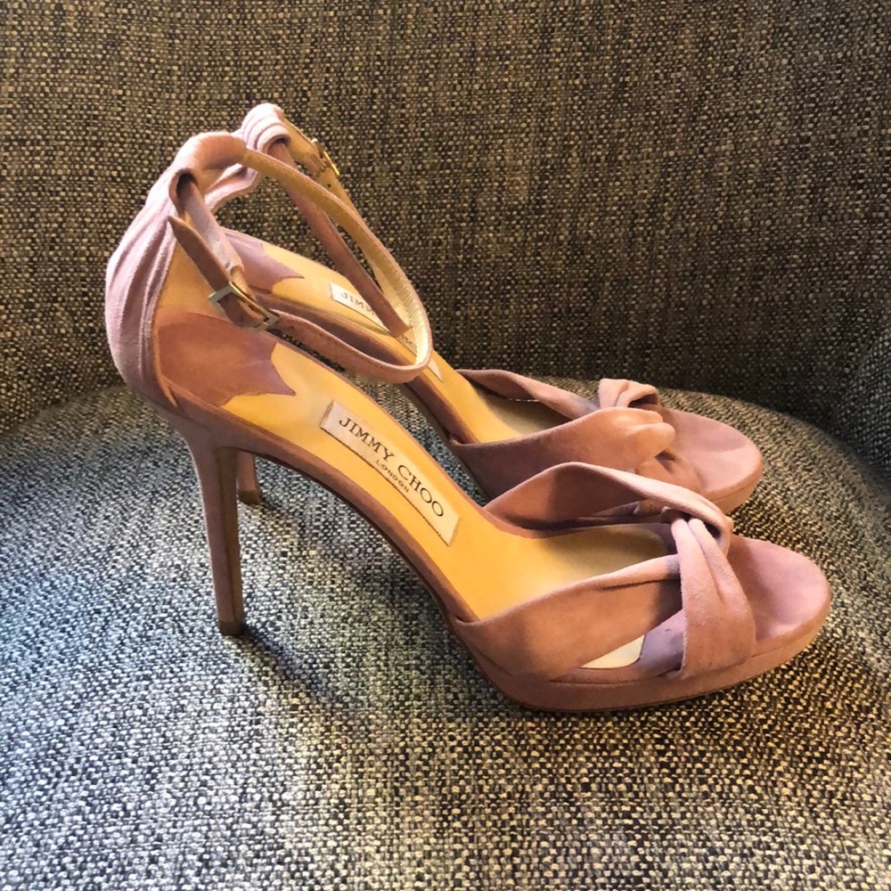 Jimmy Choo Marion Lilac Suede Sandal
